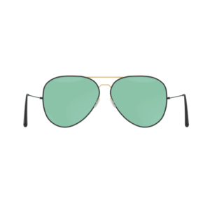 Green polarized sunglasses