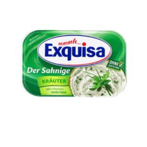 Soft creme cheese with green Exquisa